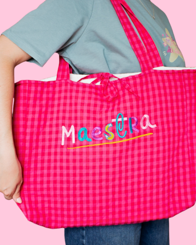 Maxi bolso MAESTRA vichy