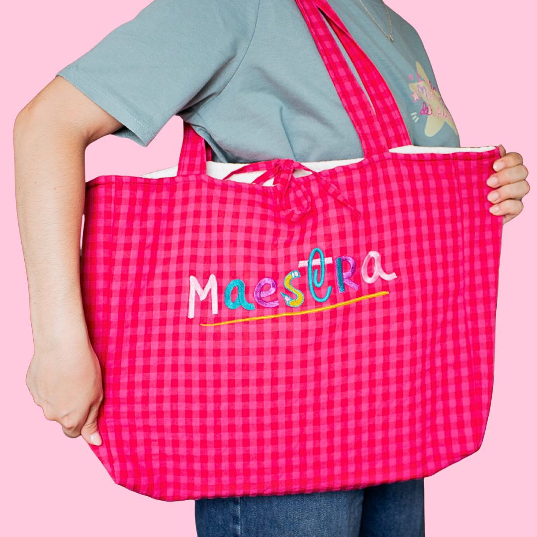Maxi bolso MAESTRA vichy