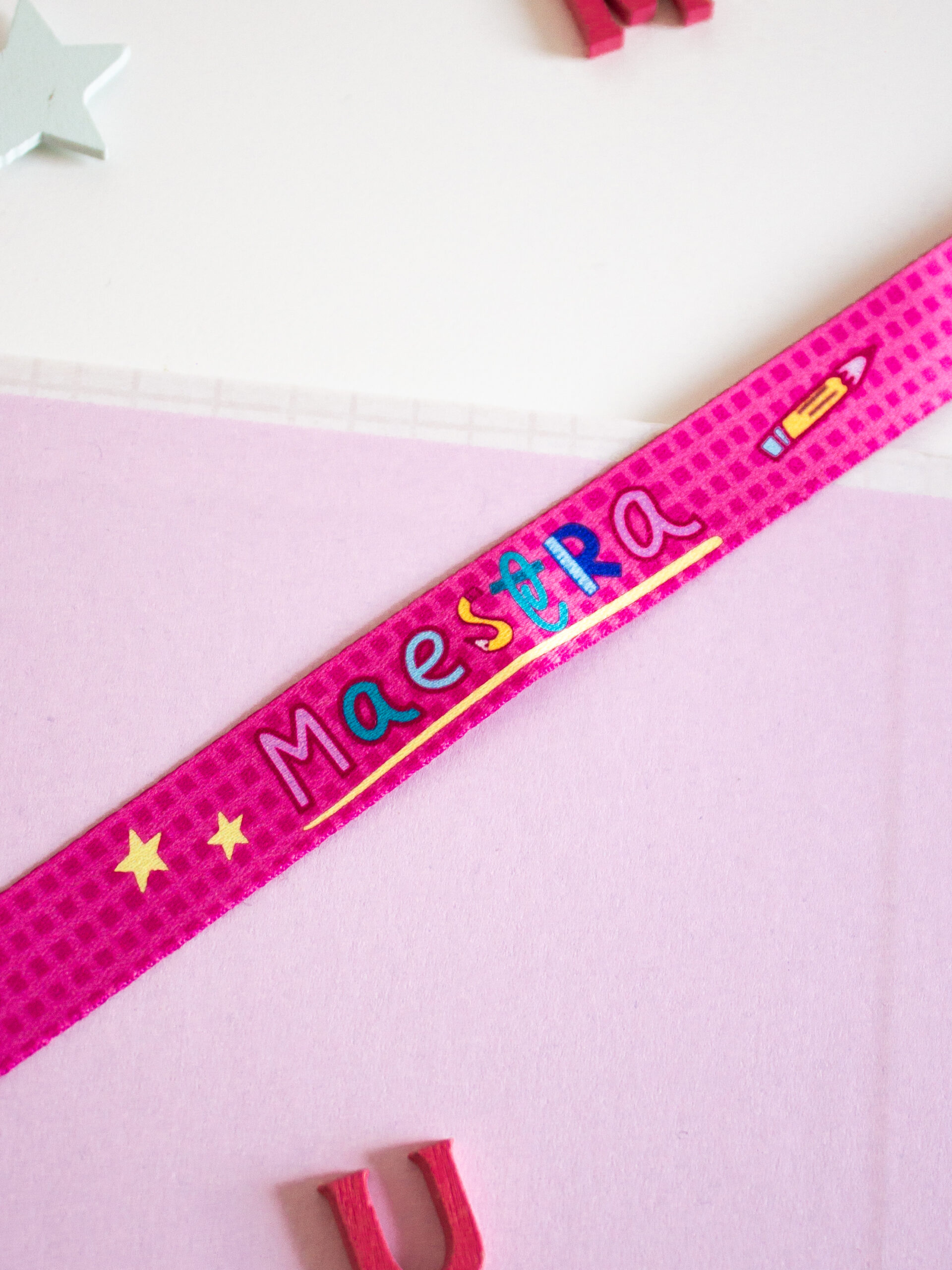 Pulsera tela MAESTRA vichy