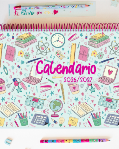Calendario- planning DESCARGABLE 2026/2027 - Castellano