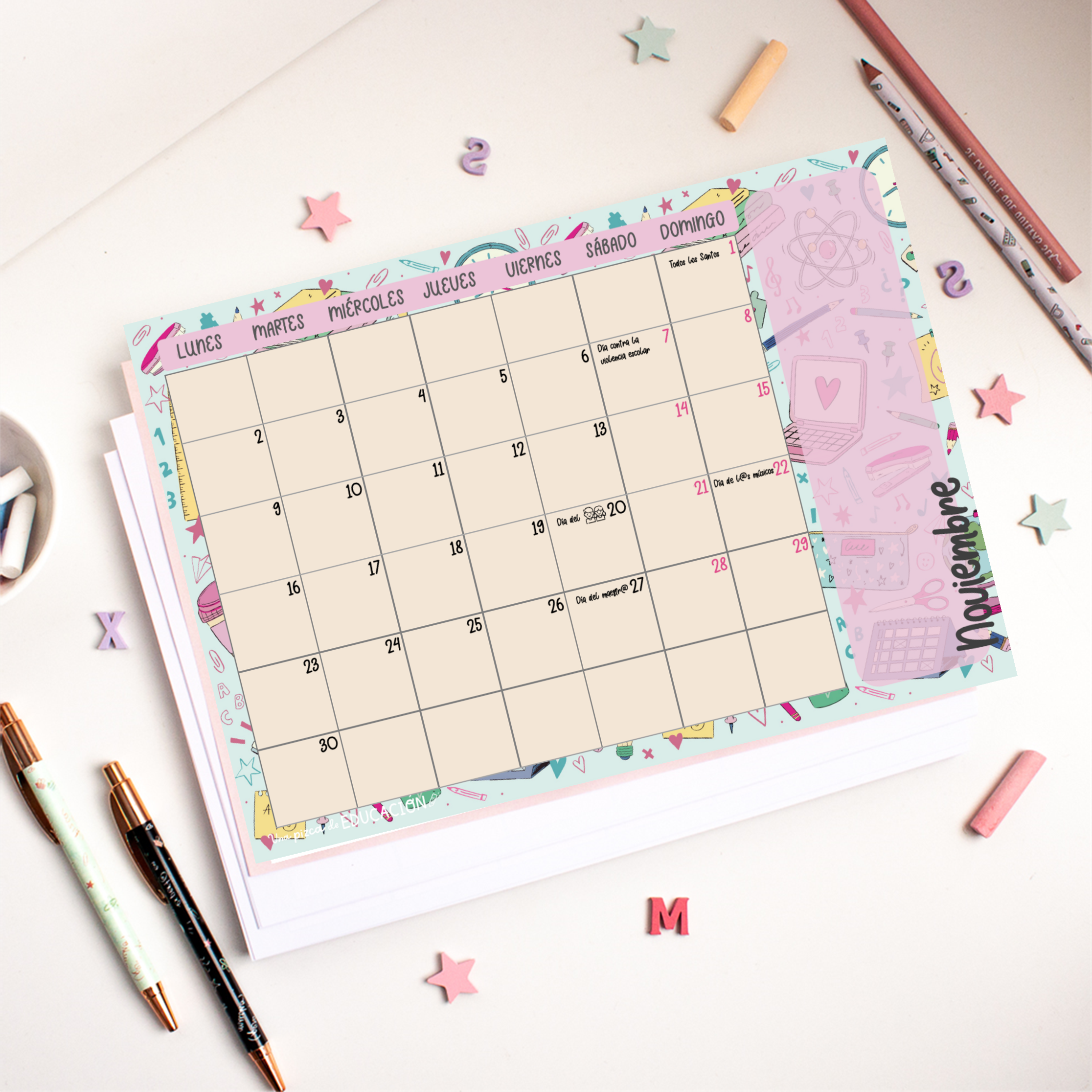Calendario- planning DESCARGABLE 2026/2027 - Imagen 3
